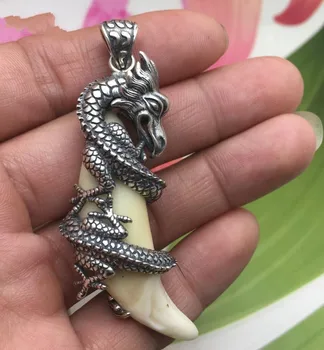 

925 silver Langya lively and vigorous flourishes in calligraphy is really a bone of evil