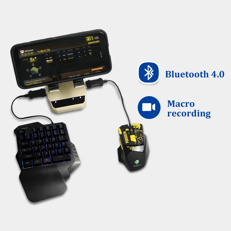  PUBG Mobile Gamepad Controller Bluetooth Keyboard Mouse Converter for Phone PUBG Games PC Gaming Re