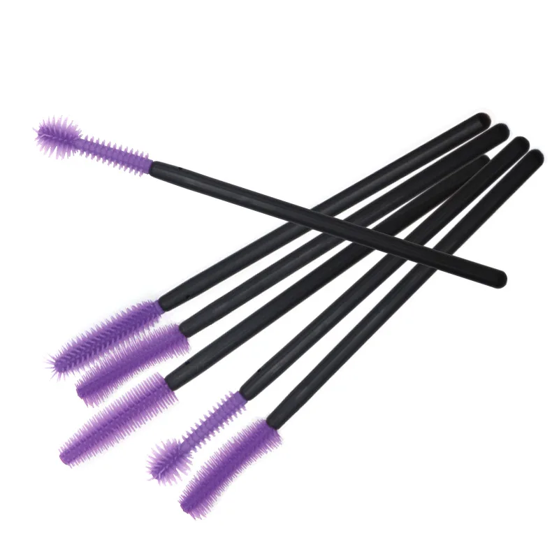 50 stücke Einweg Silikon Wimpern Pinsel Kamm Mascara Zauberstäbe Wimpern Verlängerung Werkzeug Professionelle frauen Schönheit Make-Up Pinsel – Detail 5