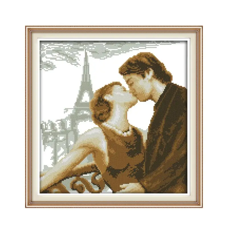 Набор для вышивки крестиком Parisian Love 18ct 14ct 11ct холсты стежков с принтом рукоделие