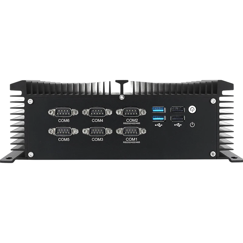 Intel Core I5-4278U Mini Pc Industriale Senza Ventola 6X Com Rs232/422/485 8X Usb 2X Lan Wifi 4G Lte Sim Windows 10 Iot Linux