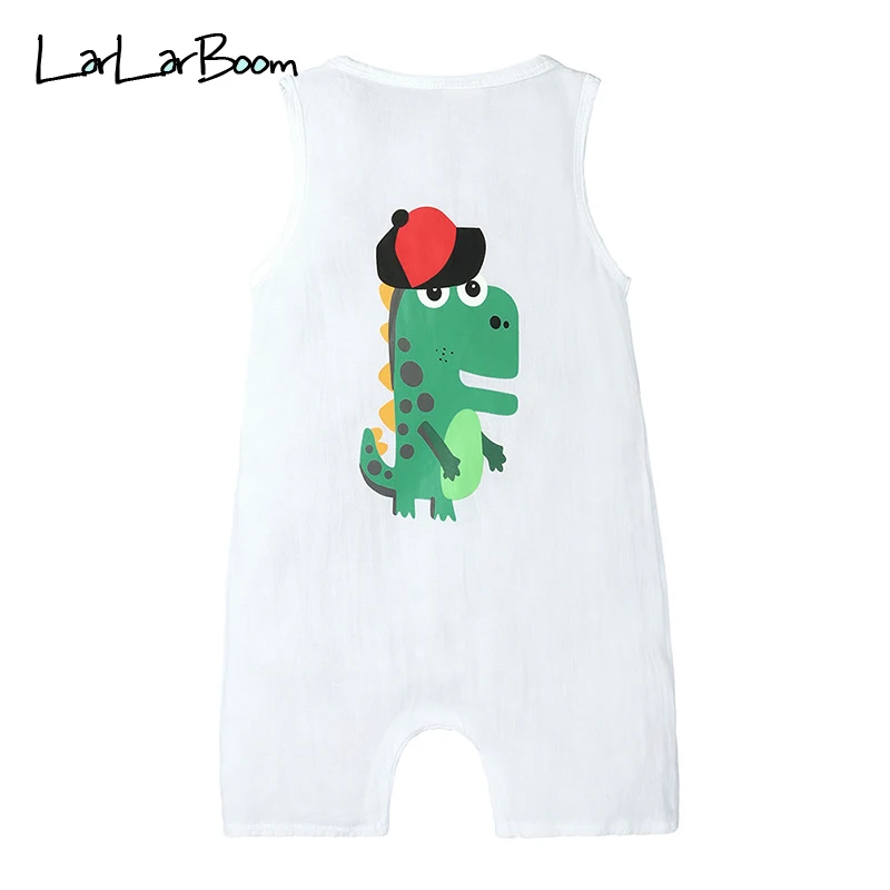 LarLarBoom Summer Newborn Infant Boys Girls Carton dinosaur Sleeveless