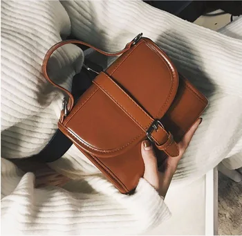 

The New Belt Buckle Retro Small Package Bag Style Shoulder Crossbody Laptop