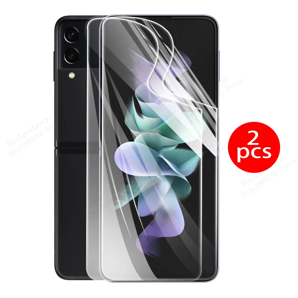 2 Pezzi Per Samsung Z Flip 3 5G Anteriore Hydrogel Pellicole Morbide Per Samsung Galaxy Z Flip3 Flip 3 Zflip3 5G Protezione Dello Schermo Copertura Co