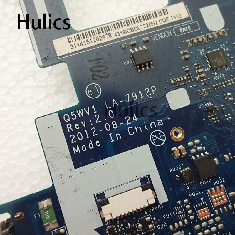 Hulics Q5WV1 LA-7912P материнская плата для Acer V3-571 E1-571 V3-531 E1-531 ноутбук материнская плата HM77 SLJ8C