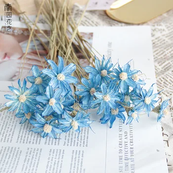 

10pcs Artificial Dried Vivid Mini Daisy for Home Accessories Decoration Artificial Gerbera Daisy Flower Bouquet Real Natural