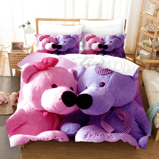 Teddy Bear Bed Set Double atelieryuwa.ciao.jp