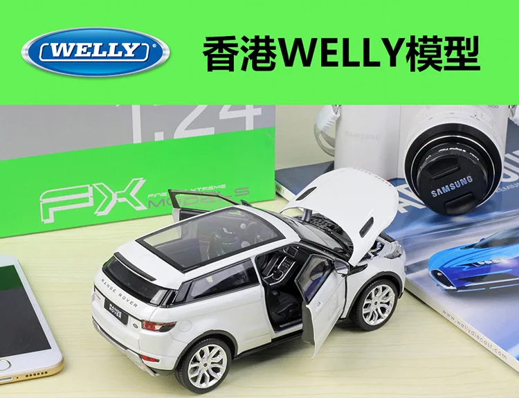 1:24 Welly модели автомобилей из сплава для Land Range Rover Evoque литая модель автомобиля детские игрушки Рождественский подарок коллекция для взрослых