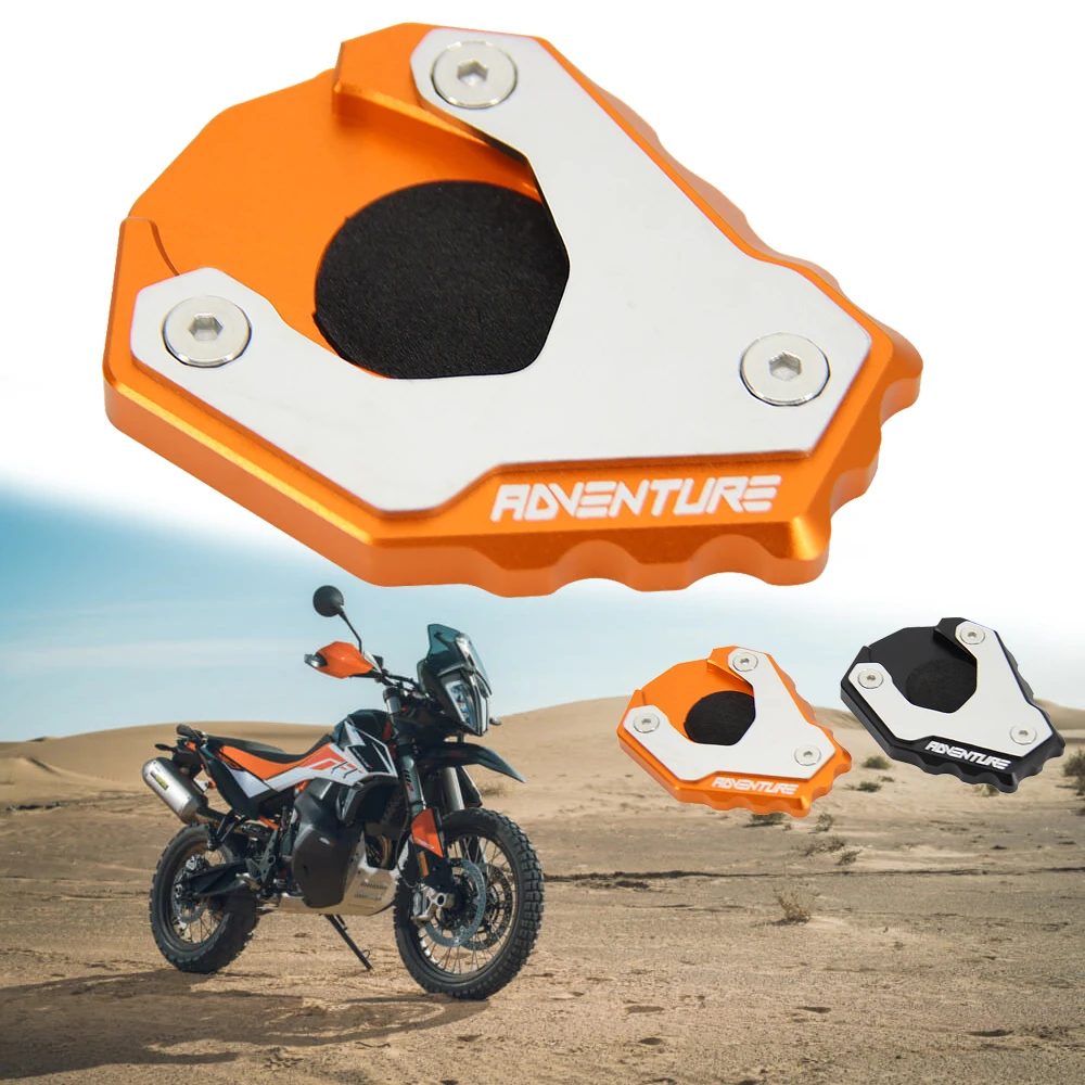 

Motorcycle Enlarge Parking Kick Stand Extension Pad Plate Pedal Foot Side Kickstand For 790 Adventure R 790Adventure 790 ADV