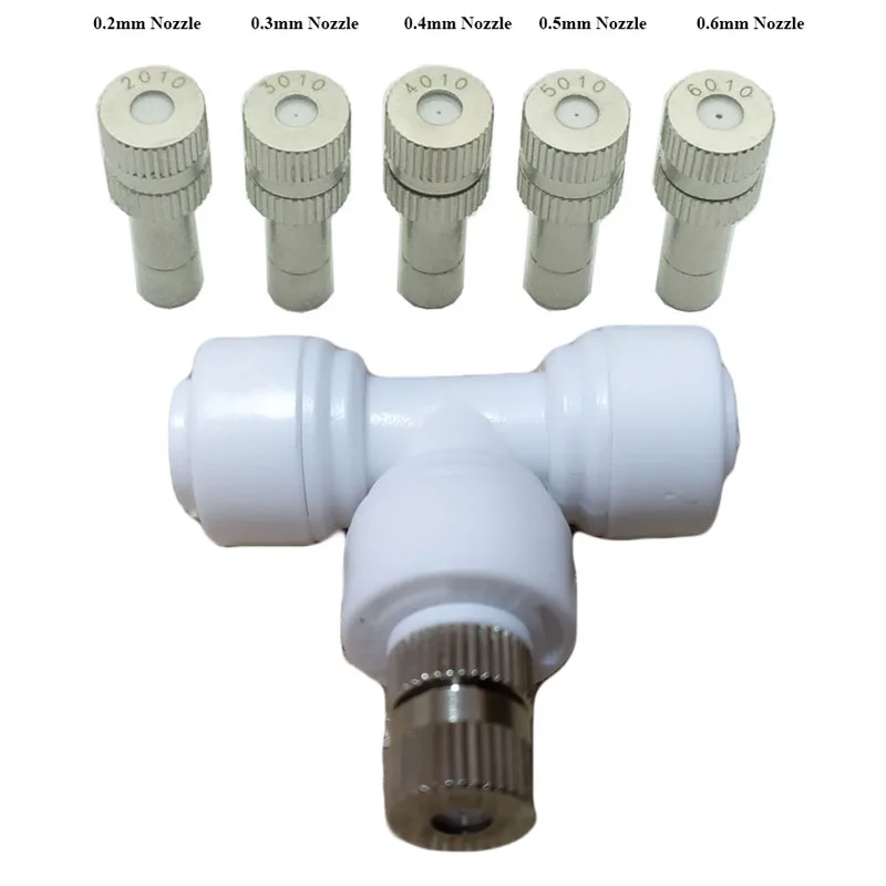 garden nozzle misting watering irrigation Kit For Greenhouse Garden Patio Waterring Irrigation Mister White