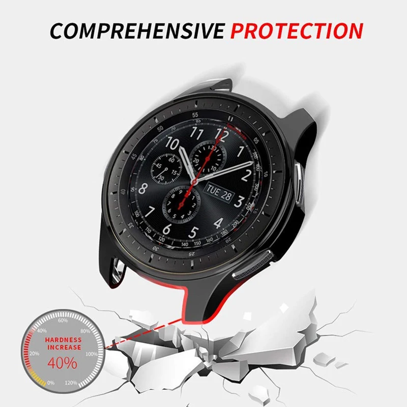 Чехол для часов samsung Galaxy Watch 46 мм 42 мм/gear S3 frontier все вокруг защитный бампер рамка смарт-часы аксессуары
