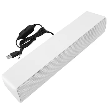 

SOONHUA Wired Speaker USB Stereo Soundbar Music Player Bass Surround Sound Loudspeaker With 3.5mm Plug For Desktop Laptop TV MP3