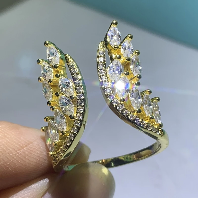 925 Sterling Silver Diamond Ring For Women Engagement Wedding