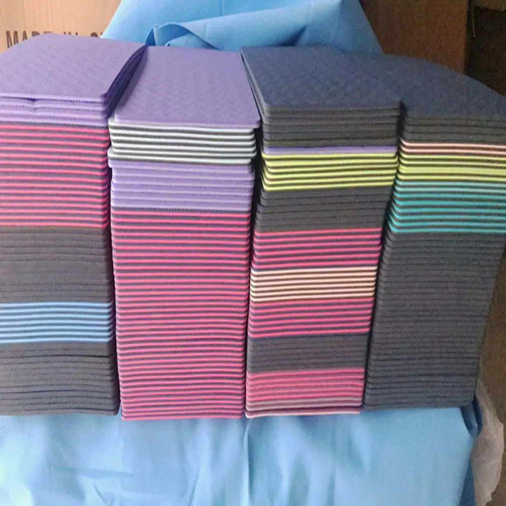 New Yoga Mat Non-Slip Thick Fitness Pad Universal Physio Pilates Mat Non Slip Camping Pad 380x210x6mm