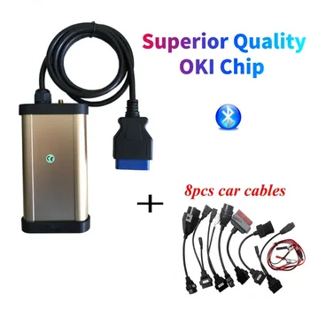 

Best OKI CHIP ! vd ds150e cdp New gold With Bluetooth for vdijk autocoms pro car trucks obd2 diagnostic tool with usb fast ship