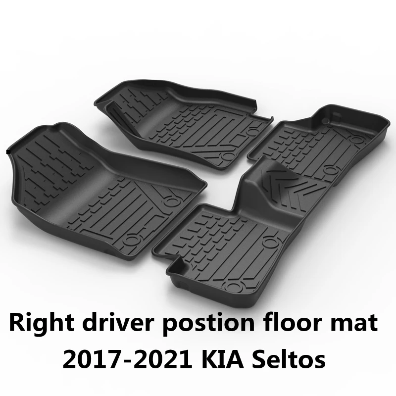 Use For Rhd Kia Seltos Car Allweather Tpo Floor Foot Mat Full Set Trim To  Fit For Kia Seltos Waterproof Floor Mat Kia Seltos Mat - Floor Mats -  AliExpress