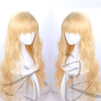 

Japanese Anime Shugo Chara Mashiro Rima cosplay wig My Guardian Characters Mashiro Rima golden long wavy hair