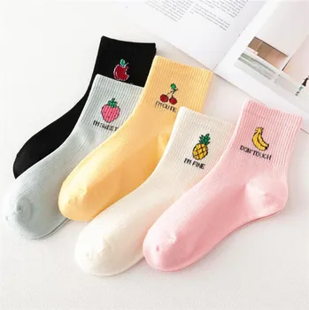 

Random 10Pairs/Lot Fashion Cartoon Short Socks Women Harajuku Printed Ankle Socks cotton Art Funny Socks Female dropshipping