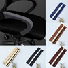 2 pièces couleur unie élastique fermeture éclair accoudoir couvre Spandex accoudoir ordinateur chaise couvre pour bureau ordinateur chaise repose-bras couvre ► Photo 3/6