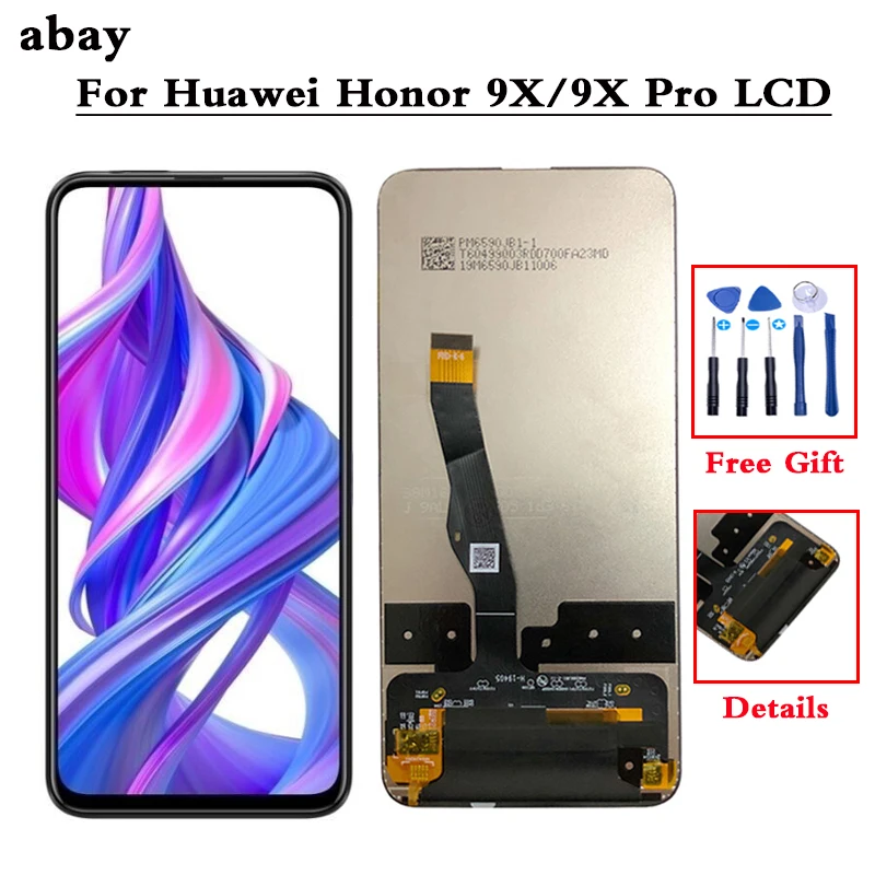 ЖК-дисплей 6 59 ''для Huawei Honor 9X с рамкой и дигитайзером сенсорного экрана в сборе