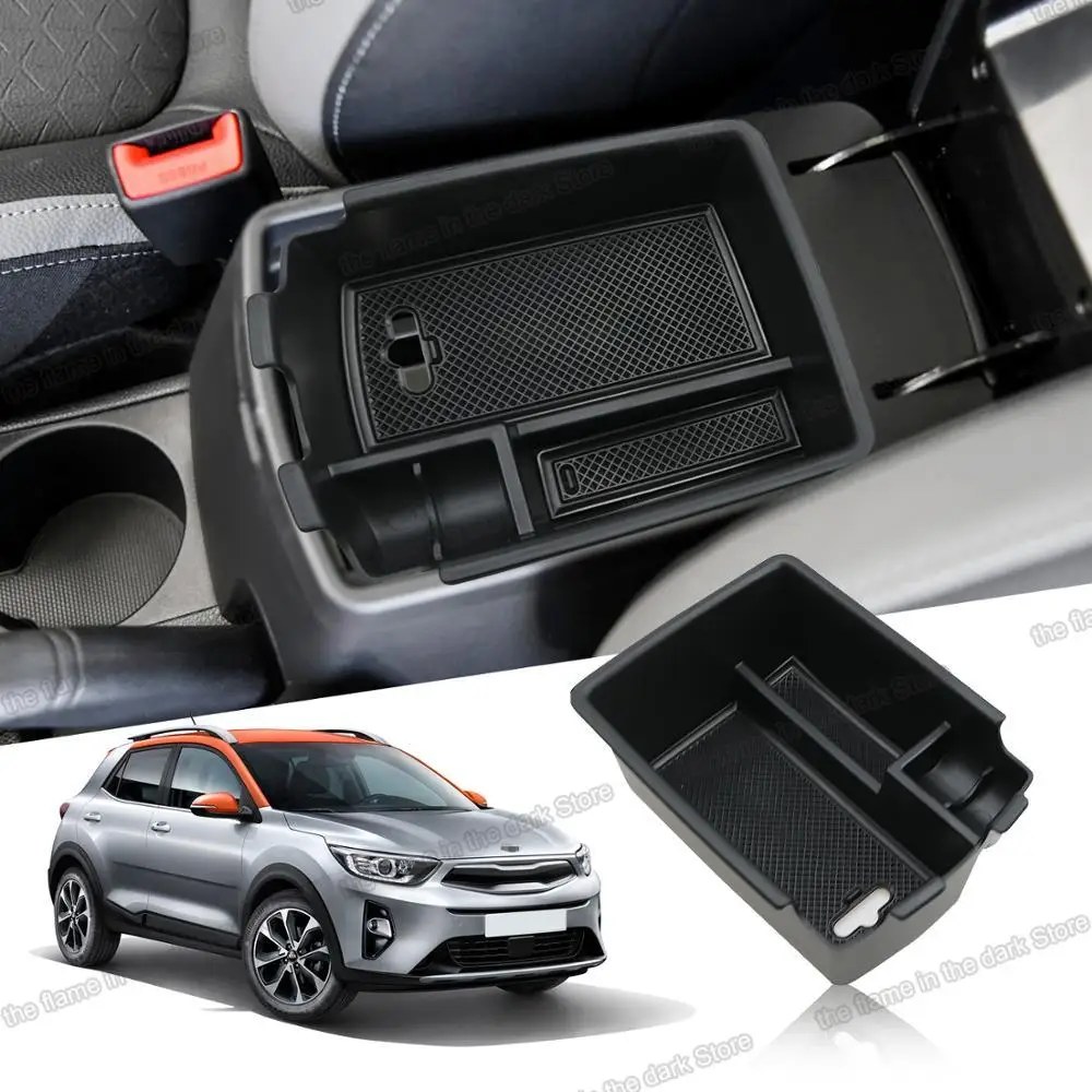 Черная Пластина lsrtw2017 abs ящик для хранения в подлокотнике автомобиля kia stonic 2017 2018