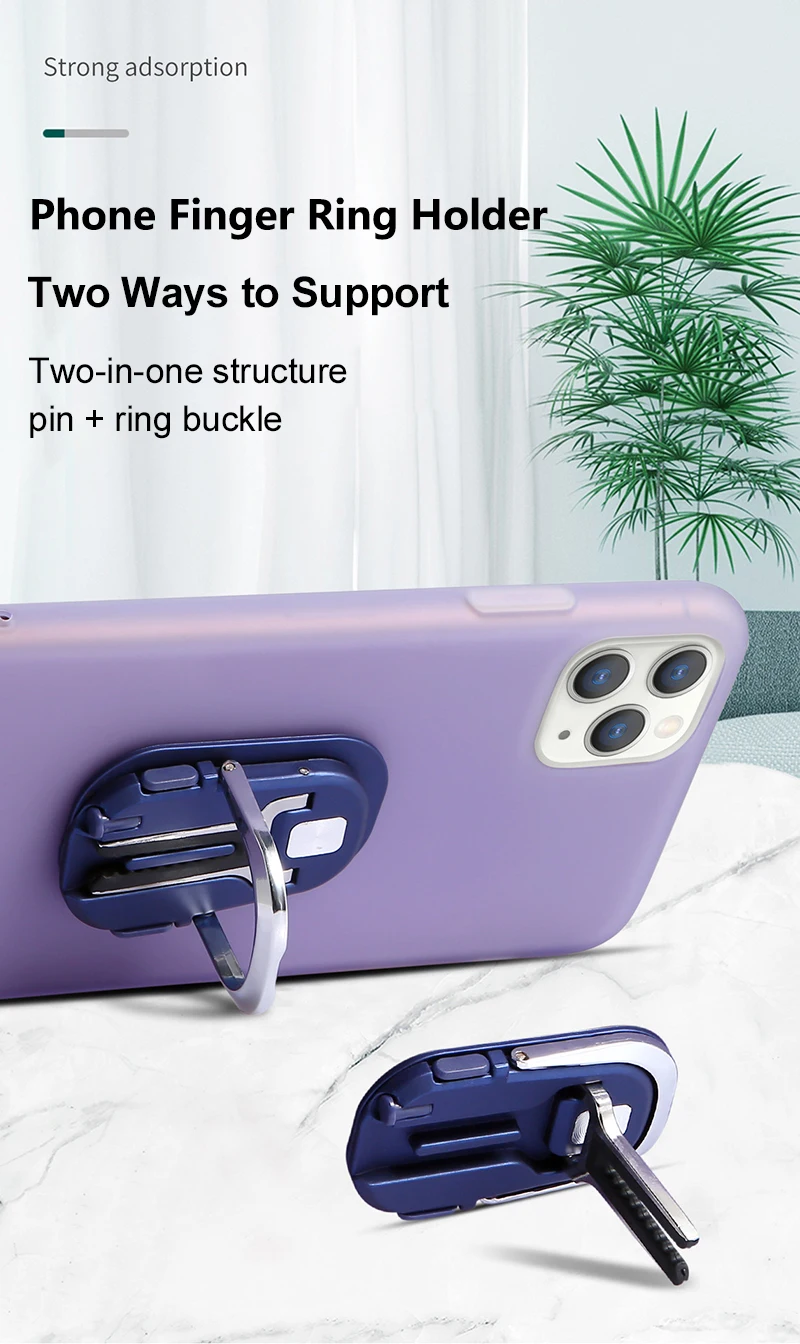 

Foldable Cellphone Support Phone Holder for iPhone Tablet Samsung Adjustable Mobile Smartphone Holder Stand Upgrade Finger Ring