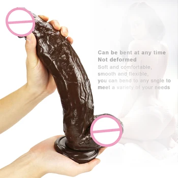 GaGu Big Coffee Dildo no vibrator suction cup dildo realistic huge horse dildos no vibrators adult toys toys for woman sex shop 5