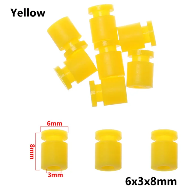 Yellow M3x8mm