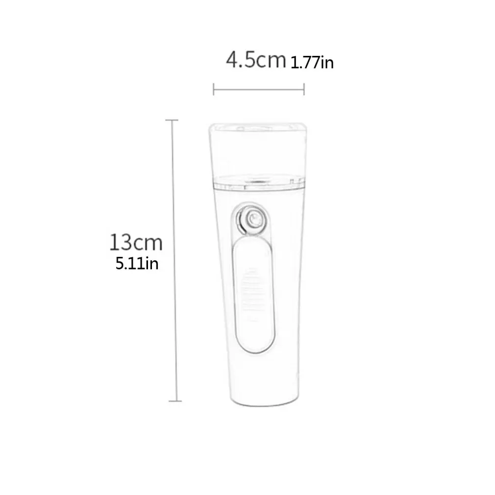Handheld Mini Portable Beauty Apparatus Nano Humidifier Charging Mini Steamed Face Humidifier Portable Size 4
