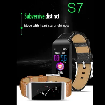 

Color Screen C1S Smart Bracelet Waterproof Heart Rate Monitor Health Fitness Tracker Bluetooth Smart Watch for Sport PK MI Band4