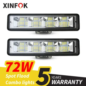 72W LED Work Light Bar 1