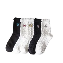 

Kawaii Bear Bow jk Lolita Socks Stockings Cotton Socks StockingsThigh Women Korean Harajuku Middle Tube Stockings New Design