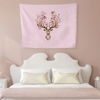 

Tapestry Wall Hanging Elk Decoration Tapestries for Home Bedroom Living Room JS22