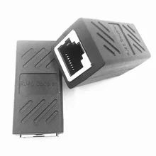 2 шт. RJ45 муфта ethernet Кабельный соединитель LAN разъем встроенный Cat7/Cat6/Cat5e удлинитель сетевого кабеля адаптер для женщин