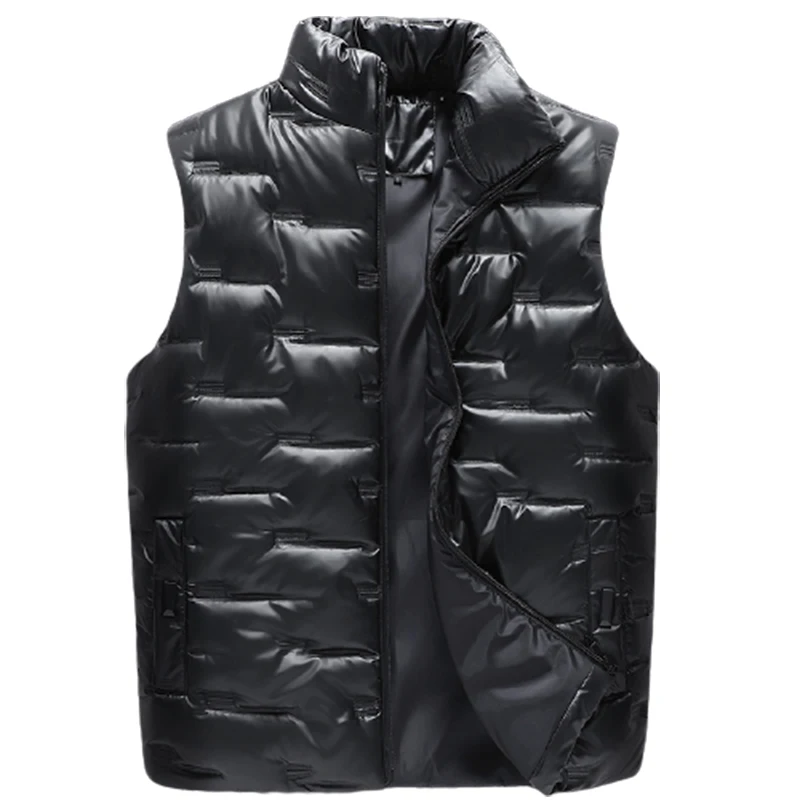 Down cotton waistcoat for men autumn and winter light trend sleeveless waistcoat new vest down jacket or men traveling leisure