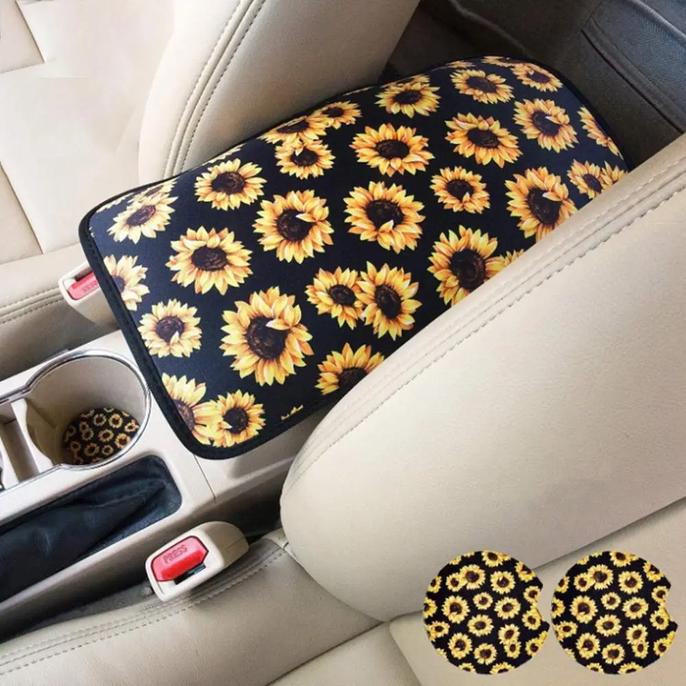 

Universal Car Armrest Cushion Case Cover Car Armrest Cushion Cover Car Storage Carpet Protection Mat Car Modeling Car Accessorie