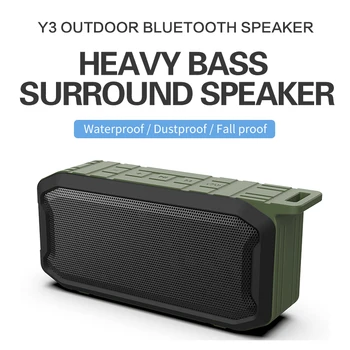 

Y3 IPX7 Waterproof protable Speaker Outdoor Wireless protable 5.0 Subwoofer U Disk Wireless Call TWS Series Audio