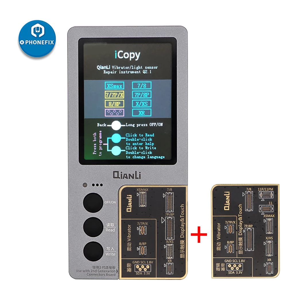 ЖК дисплей QianLi ICopy Plus программатор EEPROM для iPhone 7 8P X XR XS Max 11 Pro Фоточувствительный