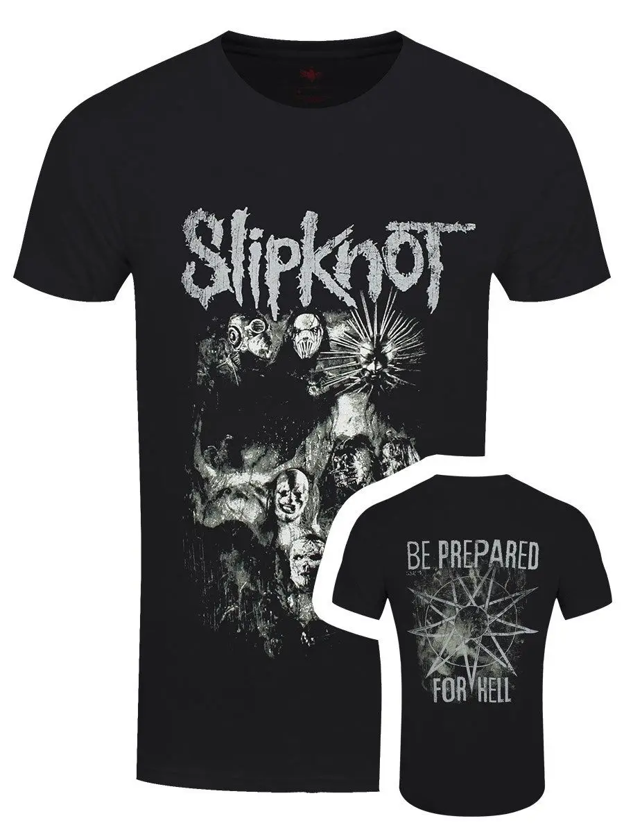 Футболка Slipknot Skull Group, Мужская черная футболка с принтом, футболка для мальчиков, хлопковая футболка