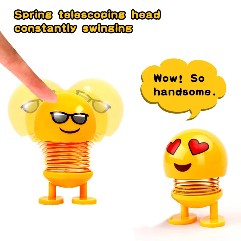 Car Shaking Head Toys Ornaments Bobblehead Nod Dolls Cute Cartoon Funny Wobble Head Robot Car Decoration Interior Accessories Car Shaking Head Toys Ornaments Bobblehead Nod Dolls Cute Cartoon Funny Wobble Head Robot Car Decoration Interior Accessories
