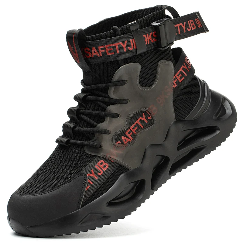 New Men Work Safety Shoes Boots Brand Indestructible Shoes Steel Toe Working Sneakers Puncture-Proof Large Size 48