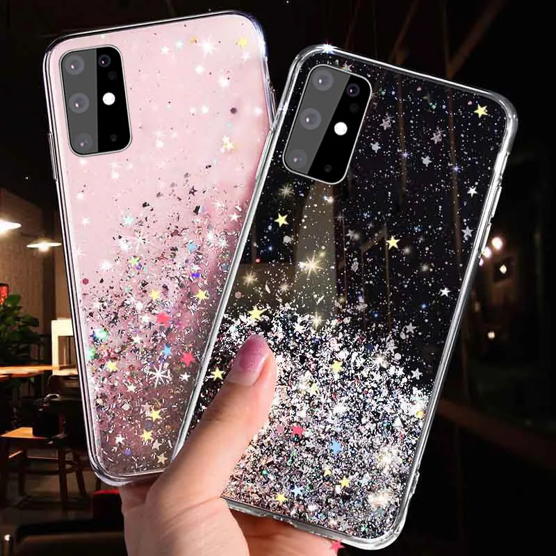 Роскошный блестящий Звездный чехол для Samsung Galaxy S20 Ultra Plus S10 Lite S10E A91 A81 A71 A51 A8 A6 A7 A9 2018