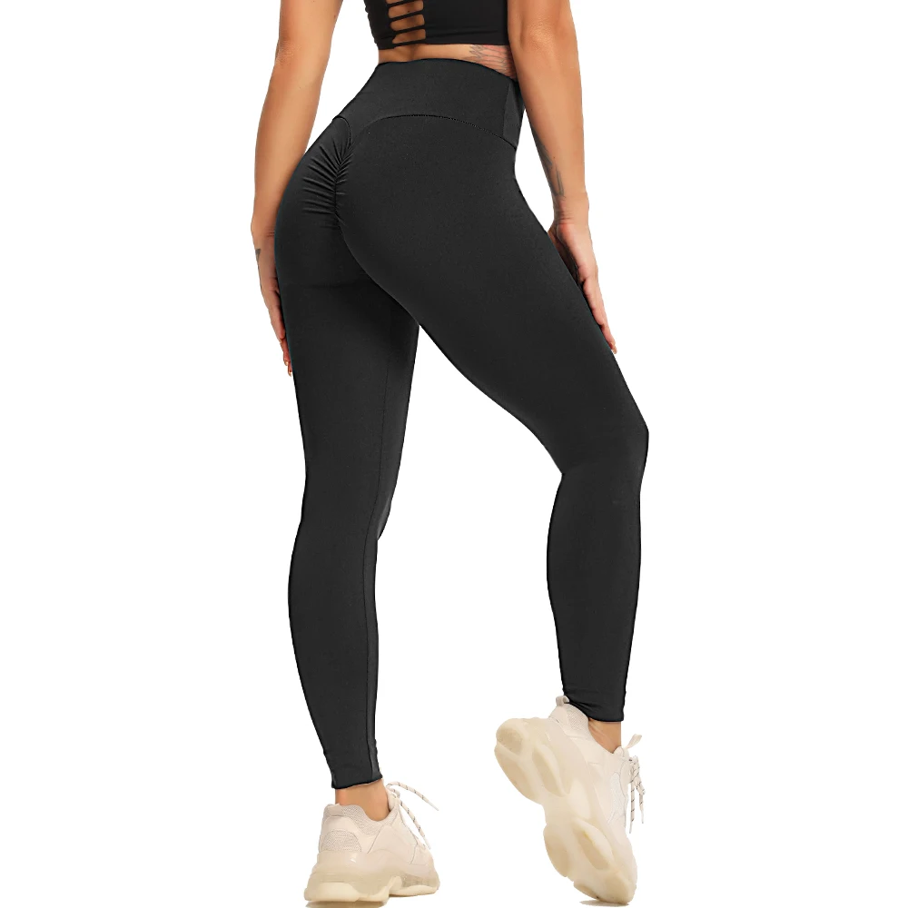 New Ruched Yoga Pants Women Scrunch Butt Leggings For Fitness High Waist  Long Pants Women Hip Push Up Tights Women Gym Clothing - AliExpress