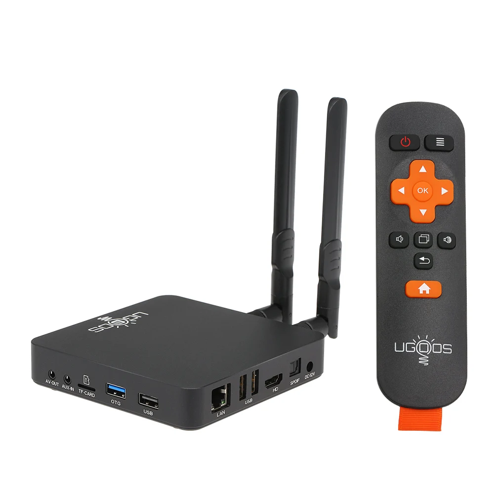 UGOOS Android 9,0 Smart tv Box AM6 Pro S922X DDR4 4 ГБ ОЗУ 32 Гб ПЗУ 5G WiFi 1000M LAN BT 5,0 4K HD домашний медиаплеер телеприставка