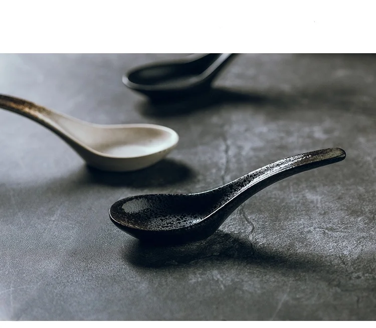 NIMITIME японский стиль керамическая Лапша Рамен ложка маленькая десертная ложка для еды каша столовая ложка посуда