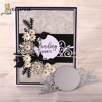 

Kokorosa Lace Circle Dies Metal Cutting Dies For Scrapbooking Card Making Album Paper Craft Embossing Frame Die Cut