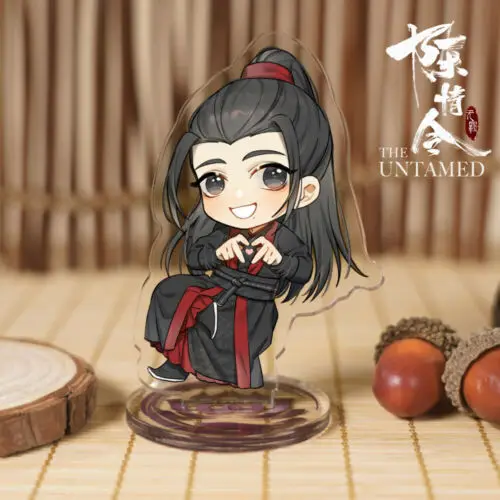Белый Ограниченный Грандмастер демонического культивирования MDZS Wangji Wuxian стенд Chen qinling акриловые Untamed Косплей Подарки - Цвет: Белый