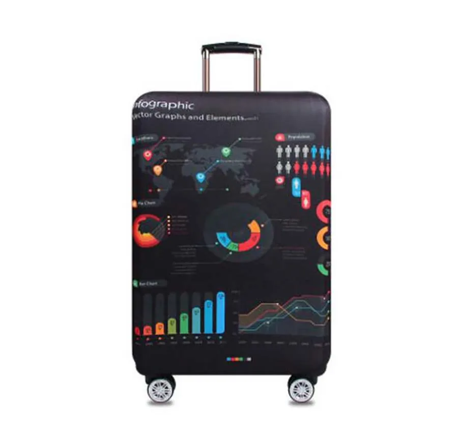 Wehyah эластичные Защитные чехлы для багажа из спандекса чехлы для чемоданов аксессуары для путешествий женские пылезащитные Чехлы 18 ''-32'' чемодан ZY123 - Цвет: 5
