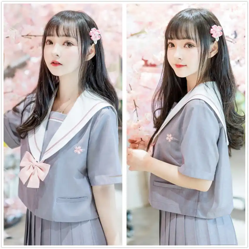 日本の制服女性高校生女の子jkスーツブラウスプリーツスカートセーラーコスプレ衣装 学生服 Aliexpress
