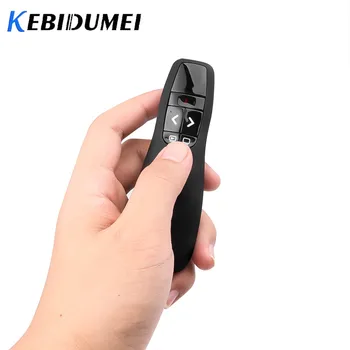 

Kebidumei R400 Wireless RF Remote Professional Wireless With Receiver PPT Wire Presenter Red Laser Pointer Pen For Office